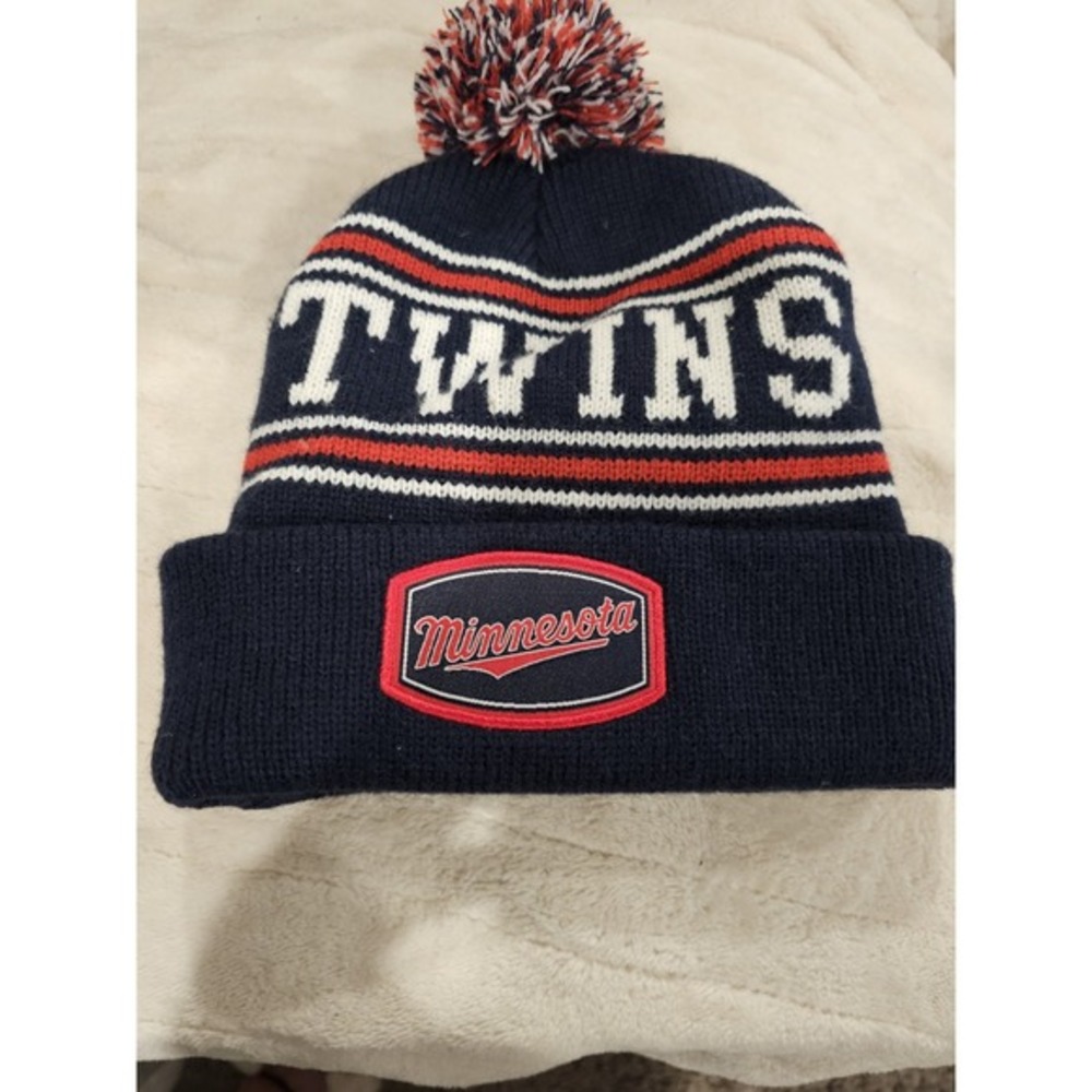 Minnesota‎ Twins MLB Caribou Coffee Winter Beanie Blue Ski Hat SGA Baseball K052